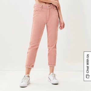 Pacsun Hibiscus Corduroy Mom Jeans 